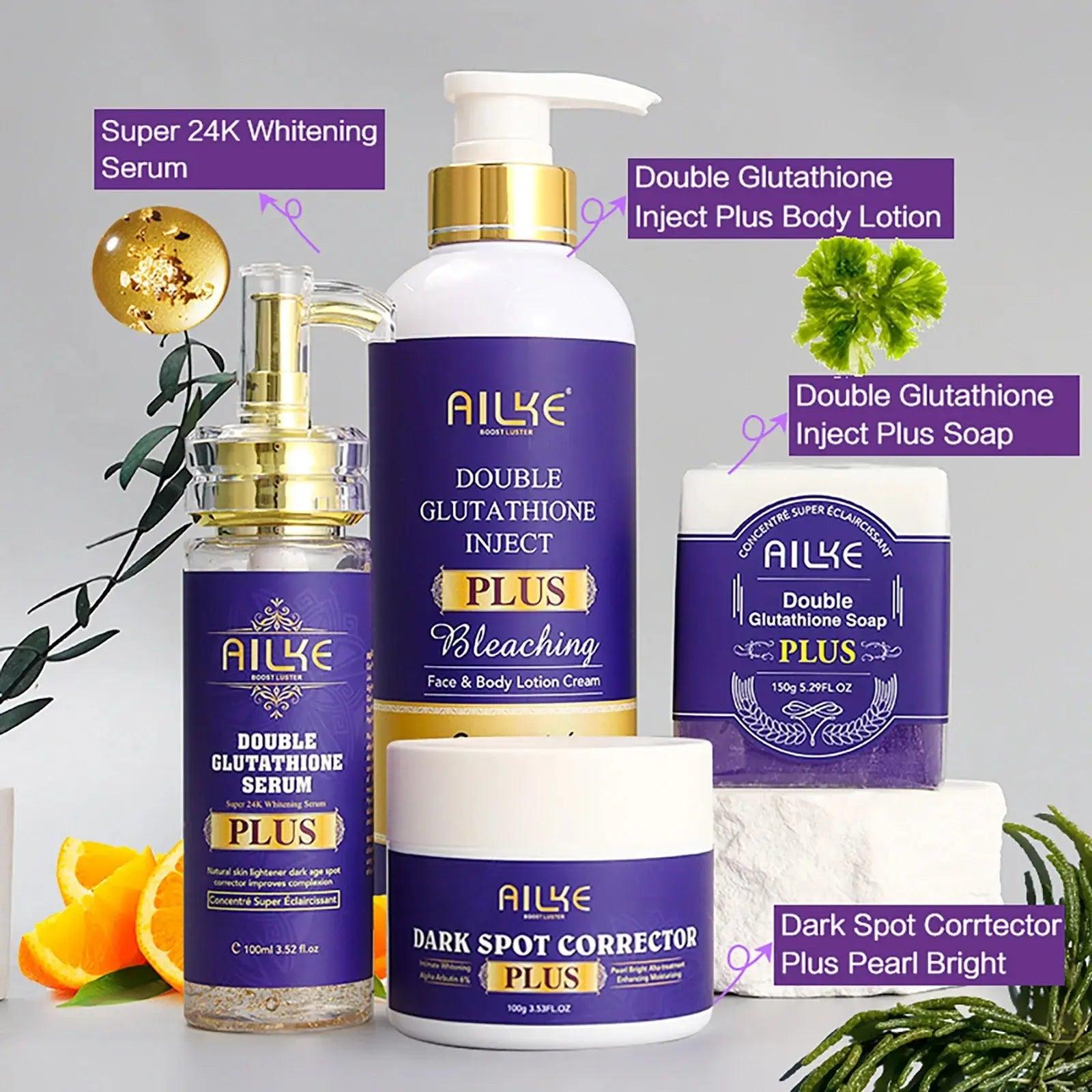 AILKE Whitening Set - Dark Spot & Sun Spot Removal with Double Glutathione for Brightening Skin - Awesome Marketplace