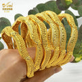 Gold Color Dubai Bangles African Bracelet for Women | Luxury Wedding Jewelry - Awesome Marketplace