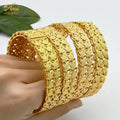 Gold Color Dubai Bangles African Bracelet for Women | Luxury Wedding Jewelry - Awesome Marketplace