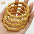 Gold Color Dubai Bangles African Bracelet for Women | Luxury Wedding Jewelry - Awesome Marketplace