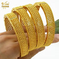 Gold Color Dubai Bangles African Bracelet for Women | Luxury Wedding Jewelry - Awesome Marketplace