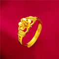 ANIID Ethiopia Dubai Flower Gold Rings Resizable Wedding & Party Jewelry - Awesome Marketplace