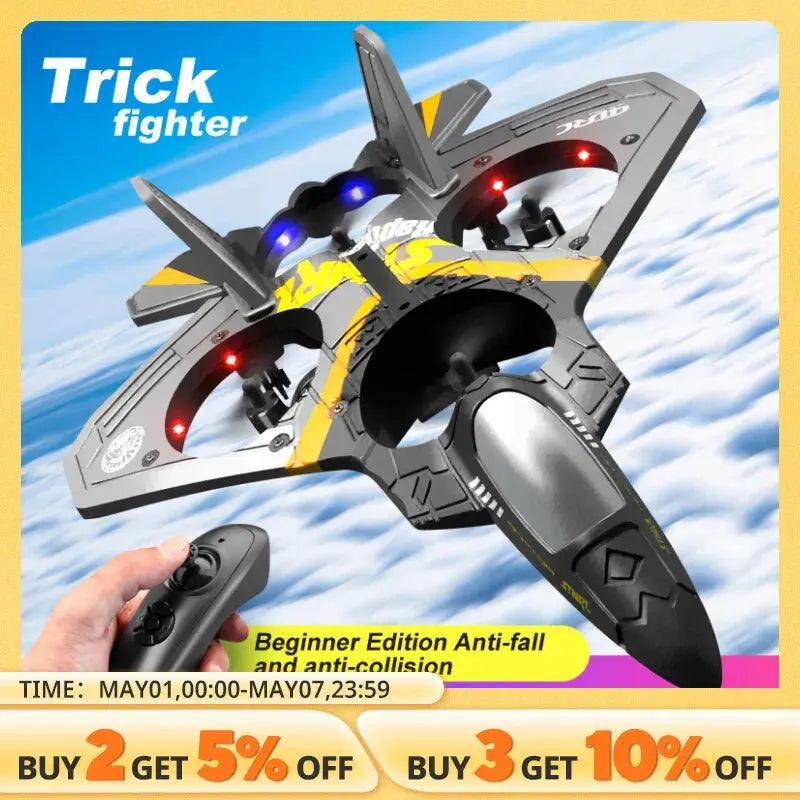 Advanced V17 RC Fighter Hobby Plane: 2.4G Remote Control Glider with EPP Foam Construction – Perfect RC Drone Gift for Kids Awesome Markeplace