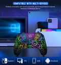 BEBONCOOL Q215 RGB Wireless Game Controller for Switch, PC, iOS & Android - Pro Controller with RGB Lighting - Awesome Marketplace