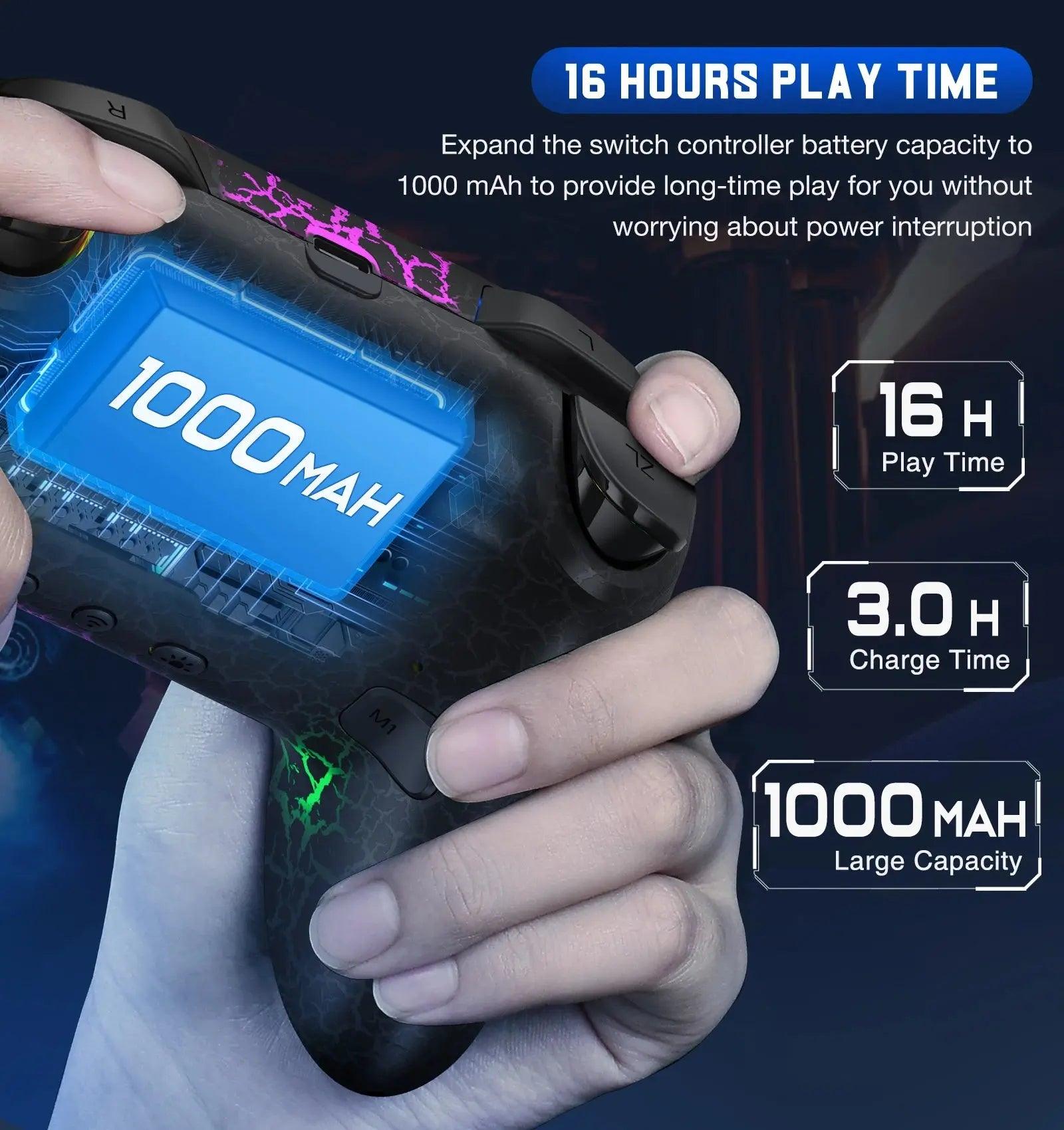 BEBONCOOL Q215 RGB Wireless Game Controller for Switch, PC, iOS & Android - Pro Controller with RGB Lighting - Awesome Marketplace