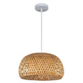 Bamboo Wicker Pendant Lamp - Hand-Woven Hanging Light - Awesome Marketplace