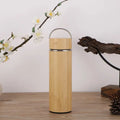 Bamboo Thermal Insulated Water Bottle: Your Eco-Friendly Personalized Travel Companion for Hot & Cold Beverages, Ideal for Office & Travel