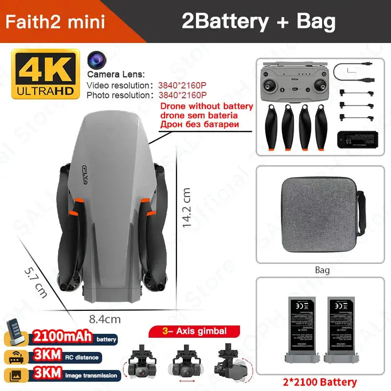 C-FLY Faith Mini Drone - 4K Camera, 5GWifi, Foldable, GPS RC Quadcopter - Awesome Markeplace