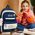 Canvas Backpack Combo Kit Large Capacity Bag Combo Kit Canvas School Backpack Combo Set For Kids Boys Girls Teenage And Students Awesome Marketplace