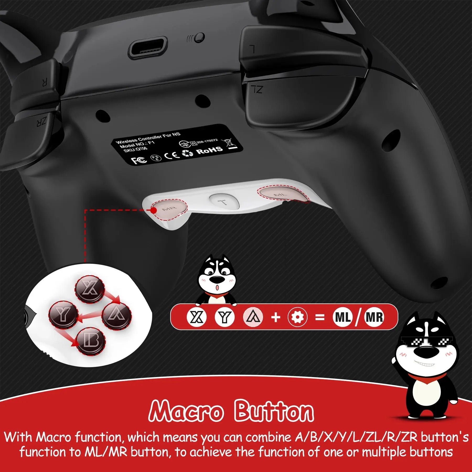 Cartoons Switch Pro Controller - Wireless Gamepad for Nintendo Switch OLED - Awesome Marketplace