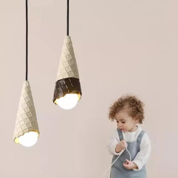 Creative Ice Cream Shop Lamp - Ceramic Pendant Light for Kids' Room, Nursery, Bedside - Awesome Marketplace