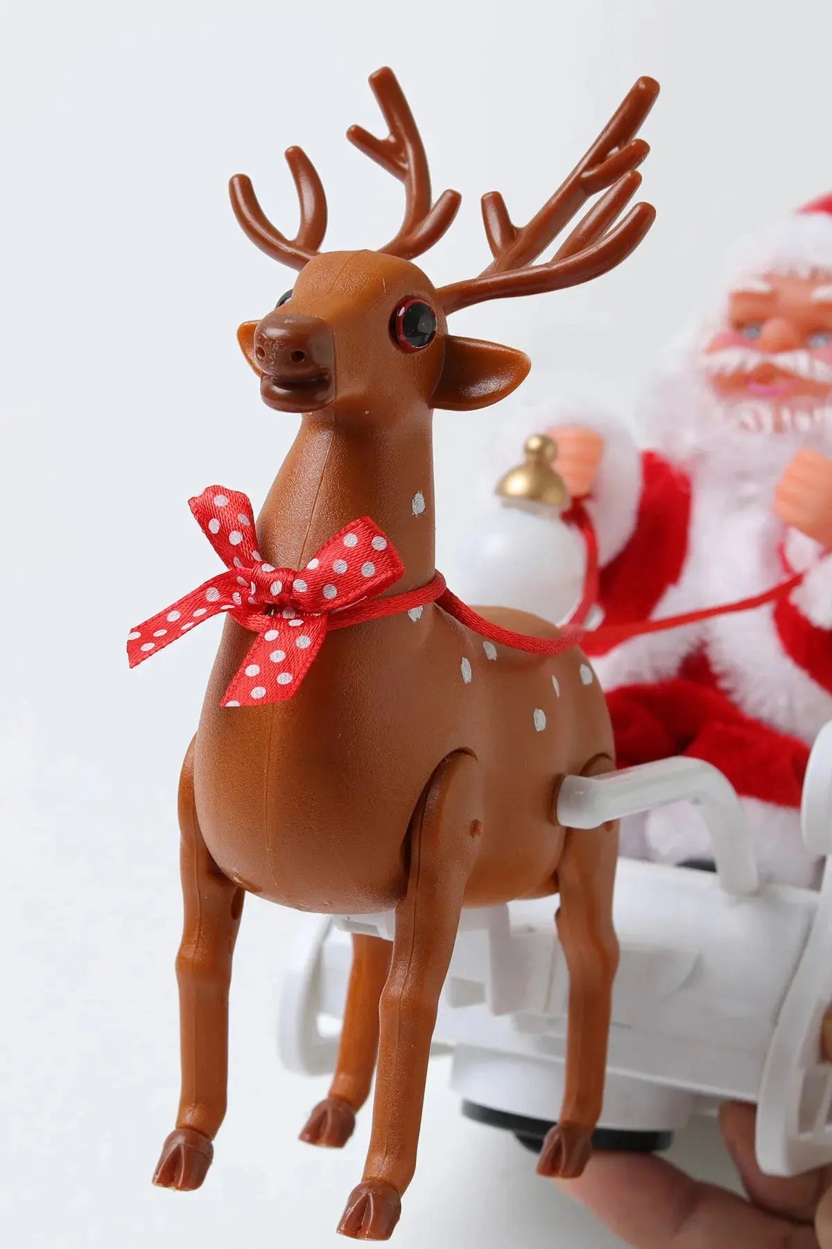 Christmas gifts Gifts for kids Elk sleigh pulling Santa music dancing doll toys - Awesome Marketplace