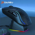 DAREU PC Gaming Mouse Tri-mode Connect Bluetooth Wired 2.4G Wireless Mice with Charging Base KBS Buttons Mous for Laptop Gamer Awesome Marketplace