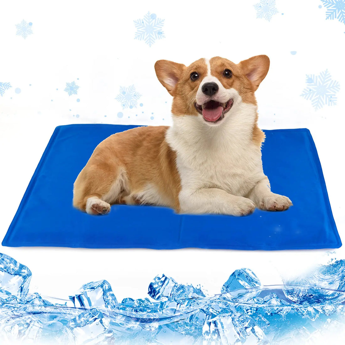 Dog Cooling Mat, Pet Cooling Mat for Dogs and Cats, Pressure Activated Dog Cooling Pad, No Water or Refrigeration Needed, Non-Toxic Gel Doba