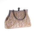 Embroidered Evening Clutch: Luxury Retro Chic for Women