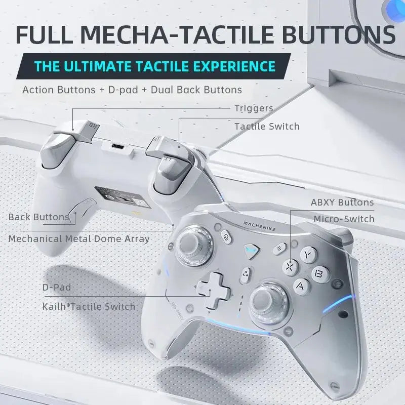 Gamepad Wireless Gaming Controller Machenike G5 Pro Elite Hall Trigger Joystick Mecha-Tactile Buttons For Switch PC Android IOS Awesome Marketplace