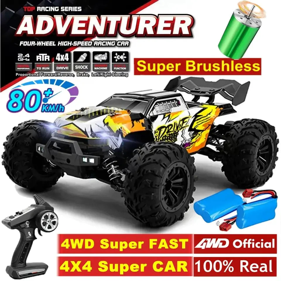 4WD RTR Brushless RC Car - 80KM/H High-Speed Off-Road Truck for Adults & Kids - Awesome Marketplace