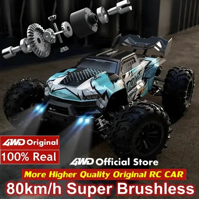 4WD RTR Brushless RC Car - 80KM/H High-Speed Off-Road Truck for Adults & Kids - Awesome Marketplace