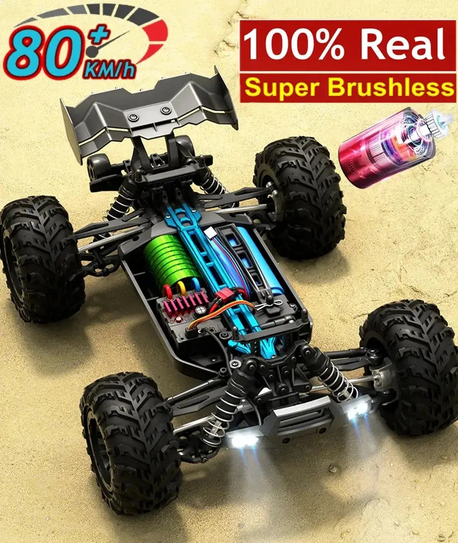 4WD RTR Brushless RC Car - 80KM/H High-Speed Off-Road Truck for Adults & Kids - Awesome Marketplace