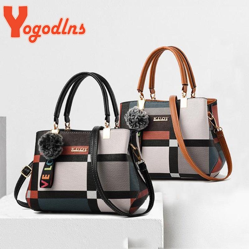 Yogodlns New Luxury Handbag Women Stitching Wild Messenger Bags Awesome Markeplace