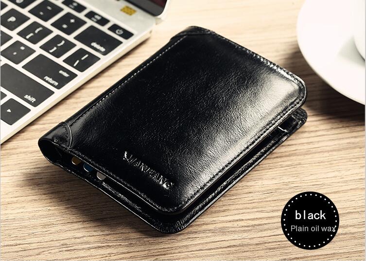 Style with Classic Genuine Leather Wallet  Male Short Purse with Card Holder Awesome Markeplace