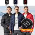 Heated Jacket Men Electric Heating Jackets Heated Down Coat Men Women Clothing Winter Heatable Cotton Jacket Veste Awesome Markeplace