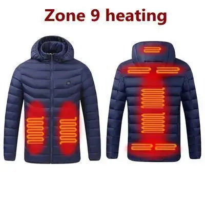 Heated Jacket Men Electric Heating Jackets Heated Down Coat Men Women Clothing Winter Heatable Cotton Jacket Veste Awesome Markeplace