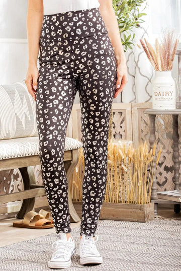 Heimish Full Size Leopard High Waist Leggings Trendsi