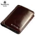 Style with Classic Genuine Leather Wallet  Male Short Purse with Card Holder Awesome Markeplace