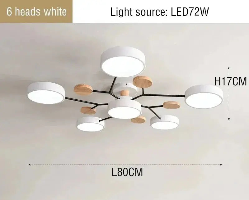 IRALAN Modern Ceiling Lamp - Macaron Color LED Chandelier Hanging Light - Awesome Marketplace