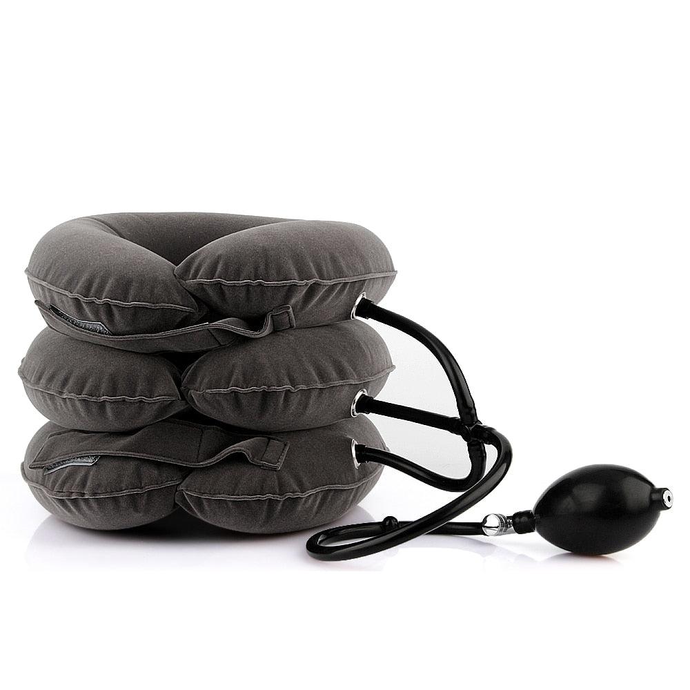 Experience Relief with the Inflatable Air Cervical Neck Traction Device  Neck Pain Solution at Your Fingertips Tan Aphrodite