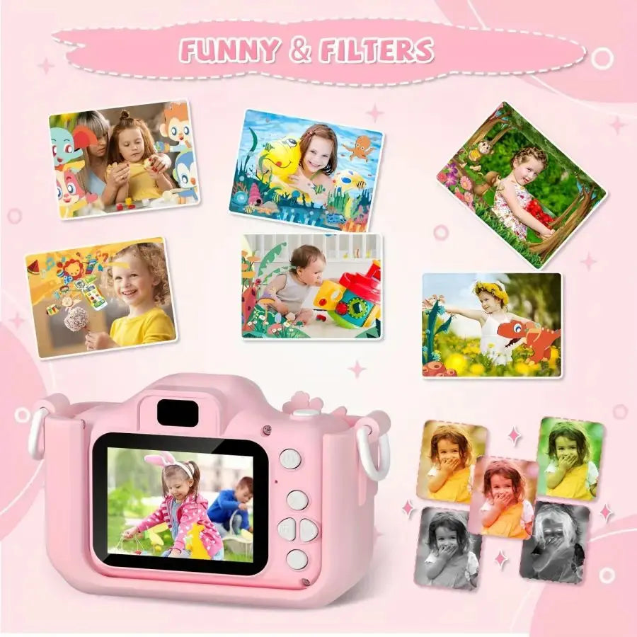 Kids Camera, Toy camera for kids ages 3 4 5 6 7 8 9 10 11 12 1080p HD Toddler digital camcorder, Kids Camera Girl, perfect birth Awesome Markeplace