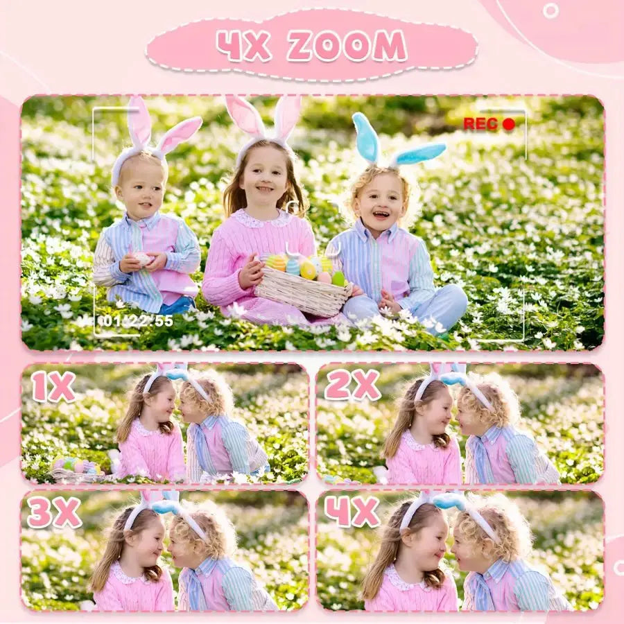 Kids Camera, Toy camera for kids ages 3 4 5 6 7 8 9 10 11 12 1080p HD Toddler digital camcorder, Kids Camera Girl, perfect birth Awesome Markeplace