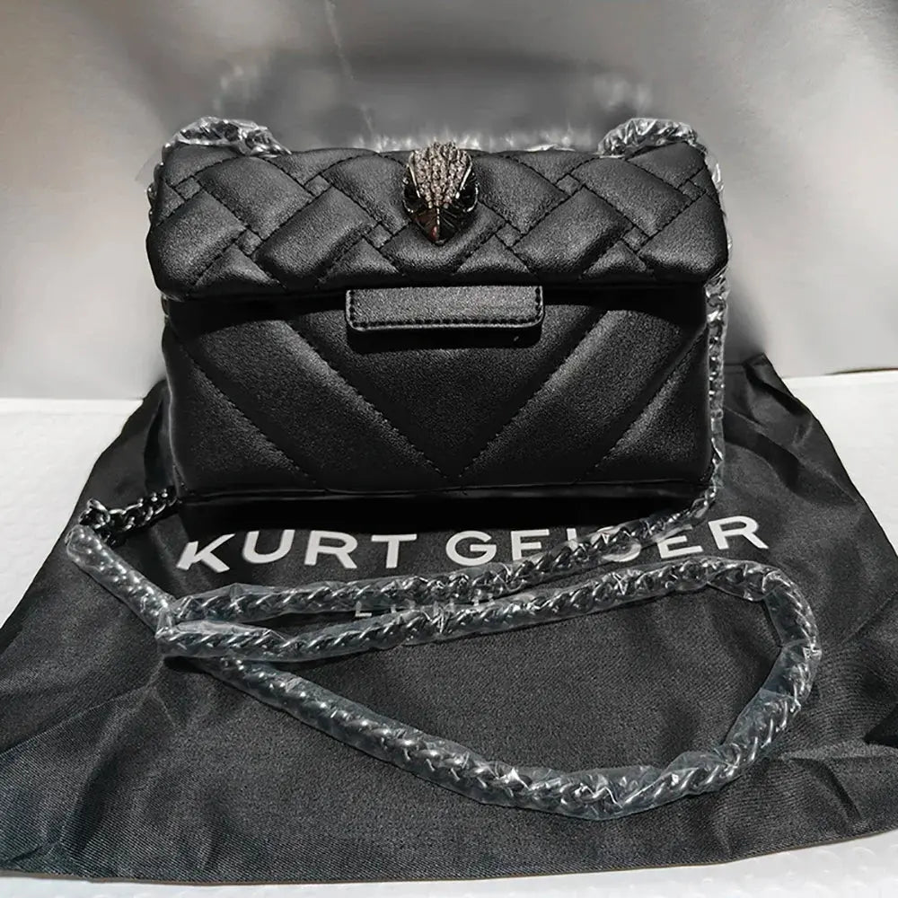 Kurt Geiger London Mini Quilted Eagle Metal Women Shouder Bag High Quality Embroidery PU Leather Ladies Cross Body Bags - Awesome Markeplace