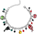 Ladybug Superhero And Cat Bracelet Charm With Crystal Bead Bangle For kids cosplay Adjustable Jewelry Doba