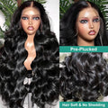 250% HD Lace Frontal Wig - 13x4 Transparent Body Wave Human Hair Wig with 5x5 Closure - Awesome Marketplace