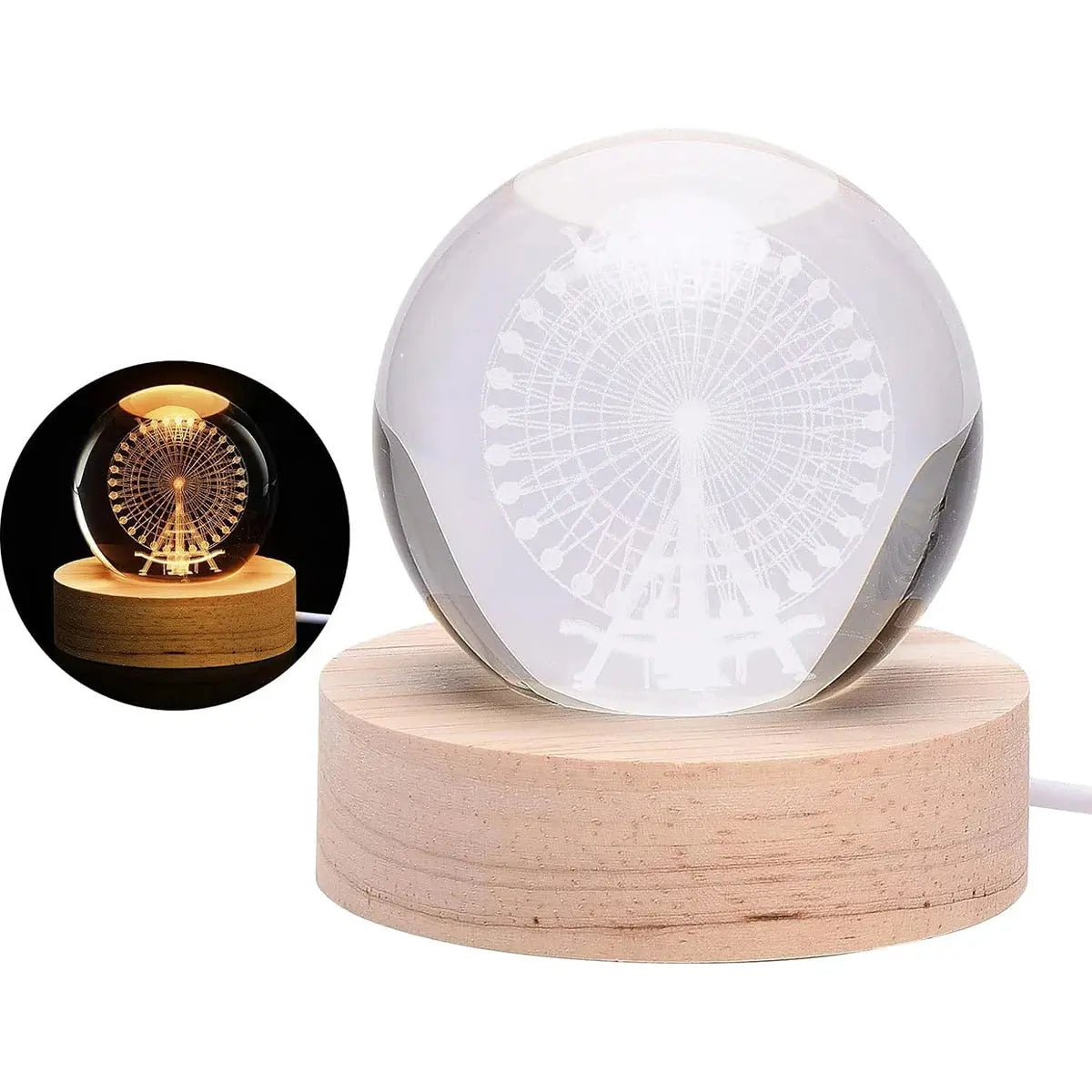 Luminous Star Planet Moon Crystal Ball Lamp Bedside Night Light Projection Ambient Light Creative Gift Ornaments Gift For Friend Awesome Markeplace