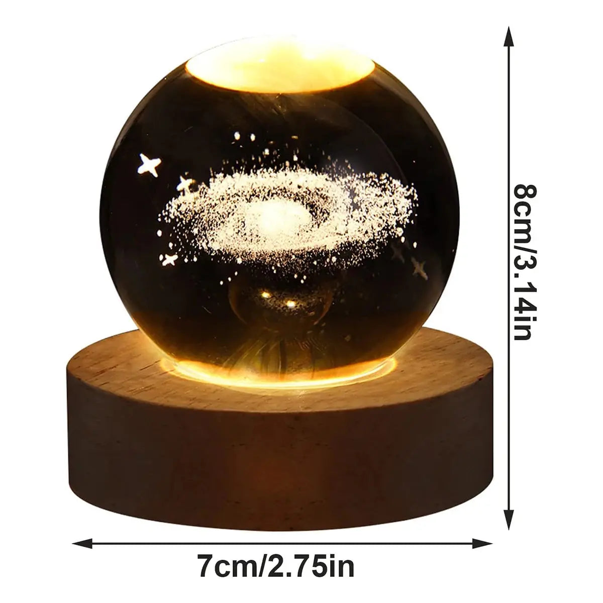 Luminous Star Planet Moon Crystal Ball Lamp Bedside Night Light Projection Ambient Light Creative Gift Ornaments Gift For Friend Awesome Markeplace