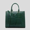 Luxury Crocodile Leather Women's Shoulder Bag - Designer Tote Spacious & Chic Handle Awesome Markeplace