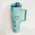 Hello Kitty Thermal Cup - MINISO Sanrio 40oz Vacuum Insulated Tumbler with Straw - Awesome Marketplace