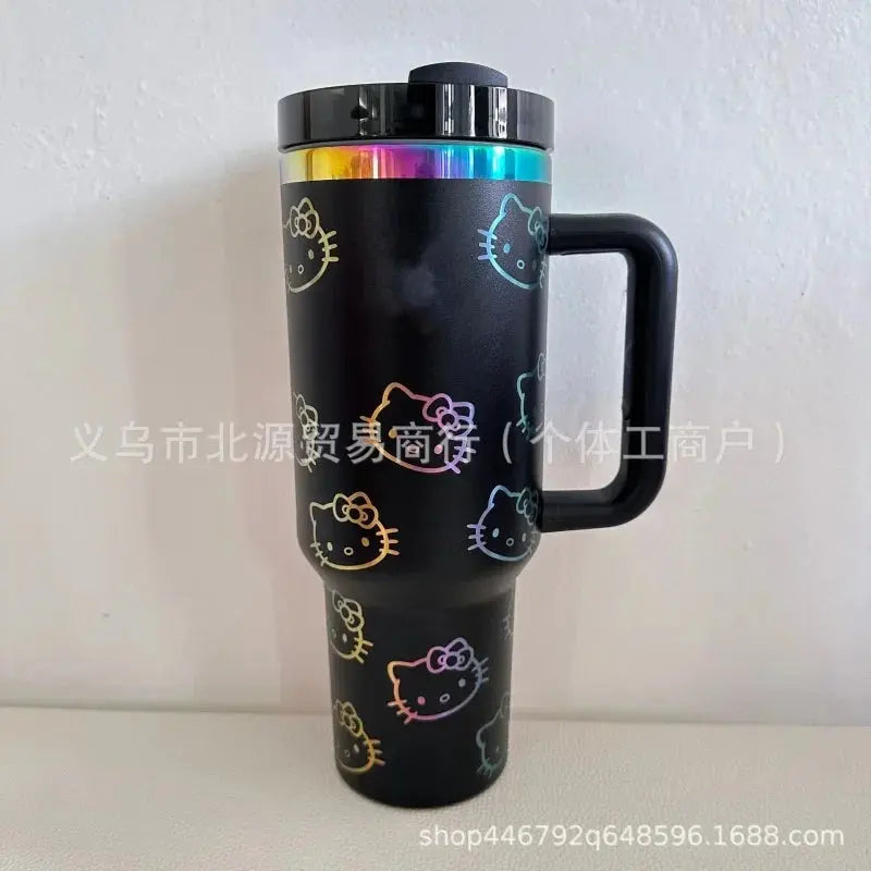 Hello Kitty Thermal Cup - MINISO Sanrio 40oz Vacuum Insulated Tumbler with Straw - Awesome Marketplace