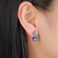 MYOP Genuine 925 Sterling Silver Original Water Droplets Pattern Earing Synthesis Opal Earrings Femal Holiday Gifts Awesome Marketplace