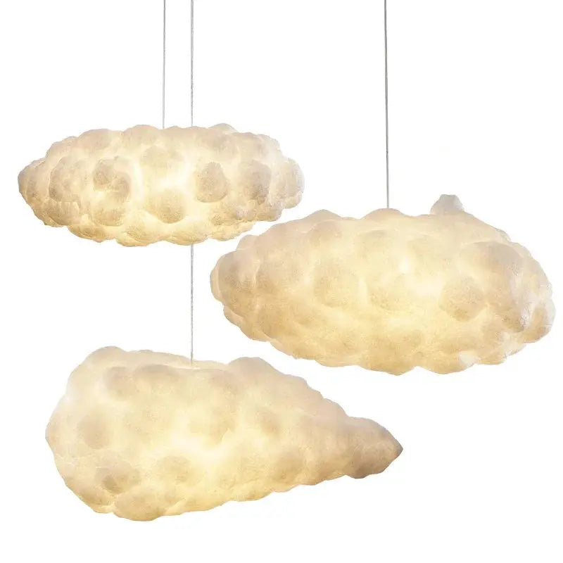 Cloud-Shaped LED Pendant Light - Modern Bedroom Lampara & Restaurant Hanging Lamp - Awesome Marketplace