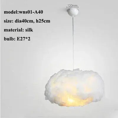 Cloud-Shaped LED Pendant Light - Modern Bedroom Lampara & Restaurant Hanging Lamp - Awesome Marketplace