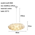 Cloud-Shaped LED Pendant Light - Modern Bedroom Lampara & Restaurant Hanging Lamp - Awesome Marketplace