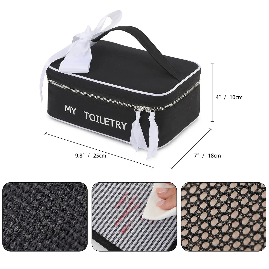 Multi-Layer Makeup Bag Women's Cosmetic Bag Travel Large-Capacity Storage Organizer Toiletry Bag With Adjustable Dividers Awesome Markeplace