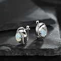 Natural Opal October Birthstone Elegant Earrings for Women & Girls 925 Sterling Silver Fine Jewelry Birthday Party Gift Awesome Marketplace