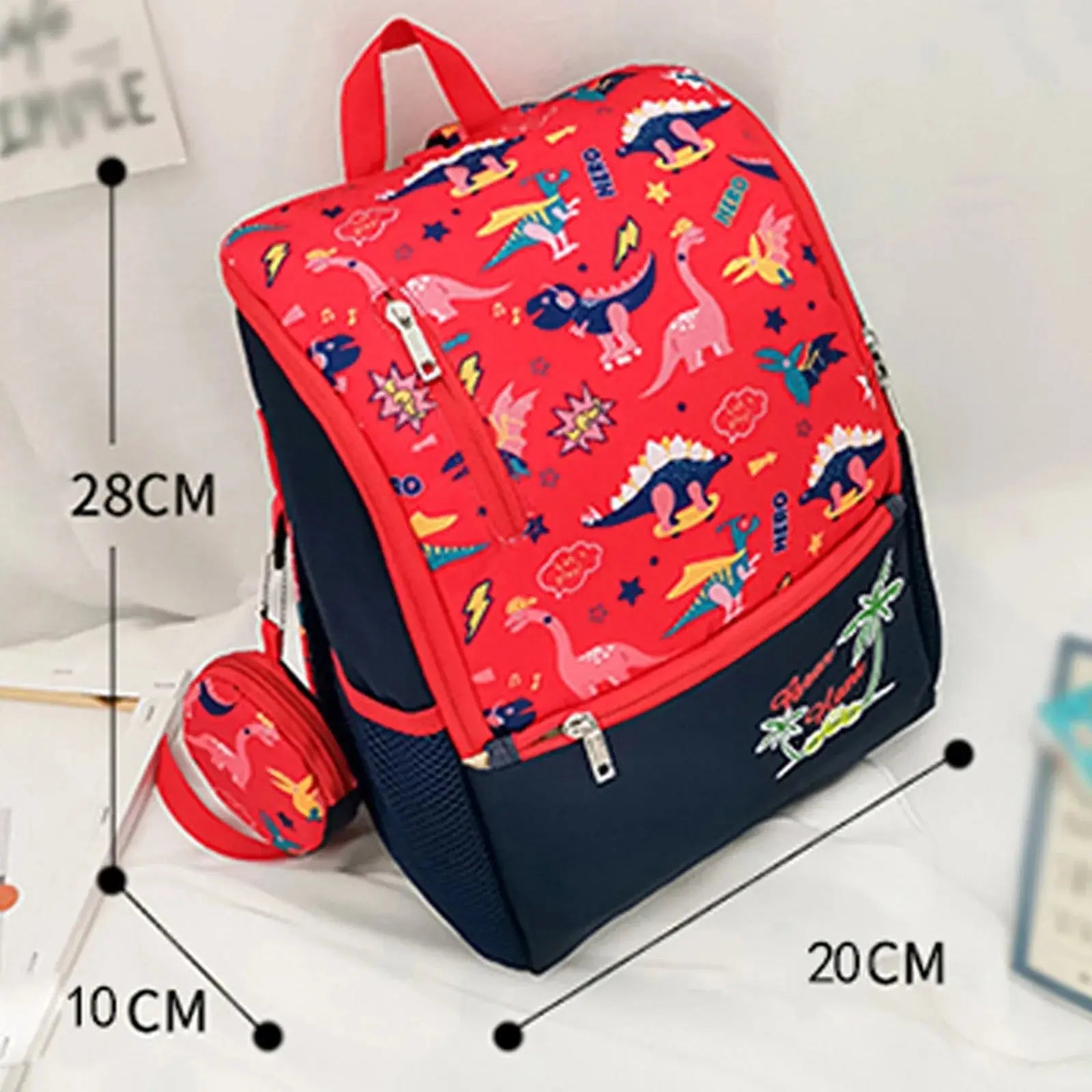 3D Cartoon Dinosaur Kids School Bags - Kindergarten Backpack for 3-5 Years Boys & Girl - Awesome Marketplace