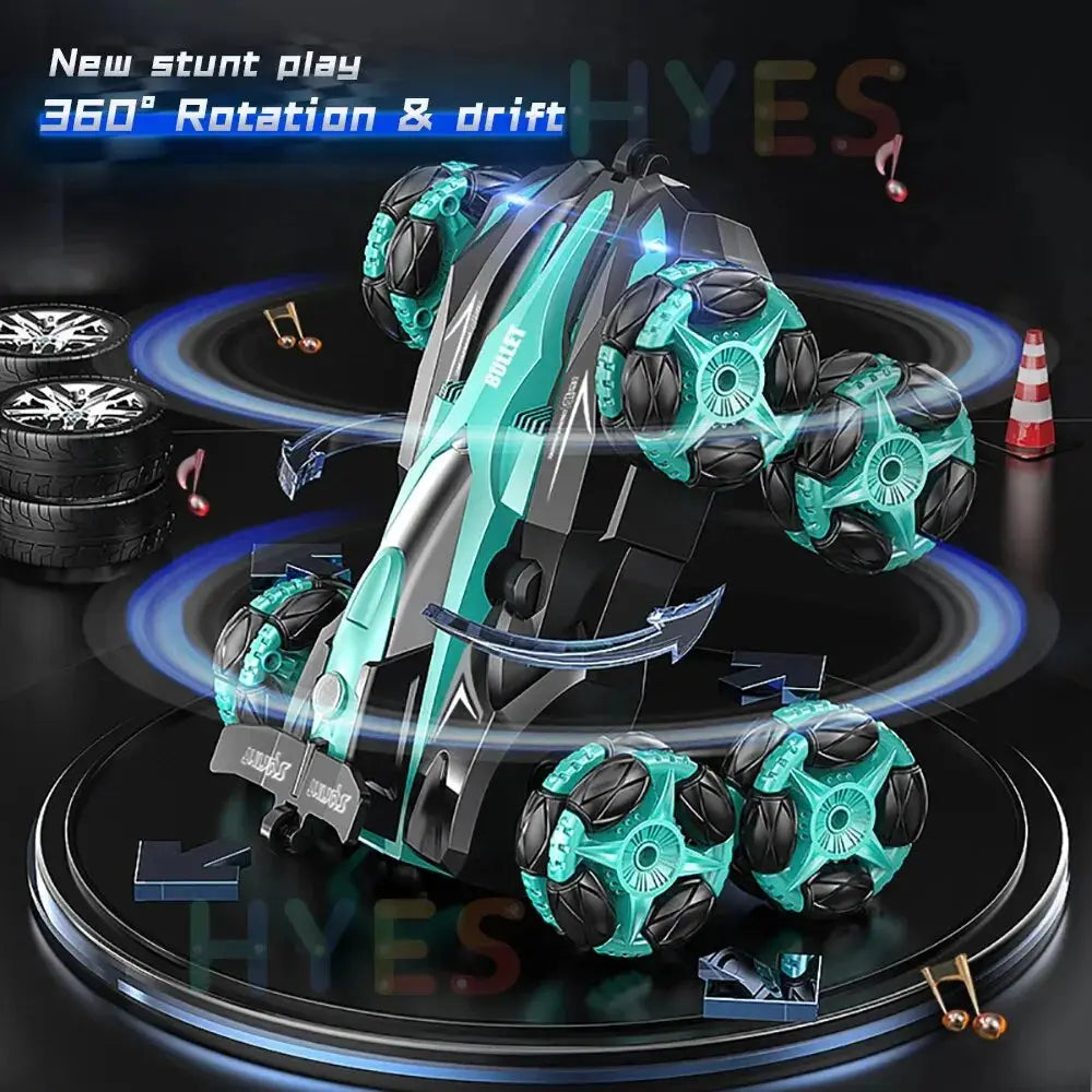 New Eight Wheels RC Car Toys 2.4G Trendy Spray Twisting Flips Watch Remote Control Drift Stunt Car Toy Gifts For Children Adults Awesome Markeplace