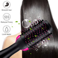 One Step Hair Dryer & Volumizer Salon Hot Air Paddle Styling Brush Negative Ion Generator Hair Straightener Curler Awesome Markeplace